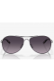 Oakley Feedback Sunglasses Polished Chrome Frame Prizm Grey Gradient Lenses