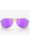 Oakley Feedback Sunglasses Satin Gold Frame Prizm Violet Polarized Lenses