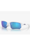 Oakley Flak® Beta Sunglasses Matte White Frame Sapphire Iridium Lenses