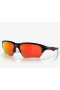 Oakley Flak® Beta Sunglasses Polished Black Frame Ruby Iridium Polarized Lenses