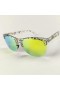 Oakley Frogskins Lite Sunglasses Clear Spots Frame Prizm Green Lenses