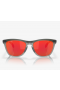 Oakley Frogskins Range Sunglasses Matte Grey Smoke/Grey Ink Frame Prizm Ruby Lenses