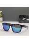 Oakley Garage Rock Sunglasses Polished Black Frame Ice Iridium Polarized Lenses