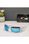 Oakley Gascan Sunglasses Crystal Frame Polarized Deep Water Lenses