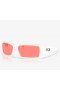 Oakley Gascan Sunglasses Matte Clear Frame Prizm Peach Lenses