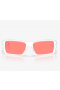 Oakley Gascan Sunglasses Matte Clear Frame Prizm Peach Lenses