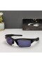Oakley Half Jacket 2.0 Xl Sunglasses Matte Black Frame Polarized Deep Blue Lenses