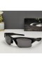 Oakley Half Jacket 2.0 Xl Sunglasses Matte Black Frame Polarized Gray Lenses