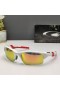 Oakley Half Jacket 2.0 Xl Sunglasses White Red Frame Polarized Ruby Lenses