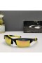 Oakley Half Jacket 2.0 Xl Sunglasses Yellow Black Frame Polarized Gold Lenses