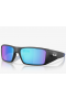 Oakley Heliostat Sunglasses Matte Black Frame Prizm Sapphire Polarized Lenses