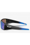 Oakley Heliostat Sunglasses Matte Black Frame Prizm Sapphire Polarized Lenses
