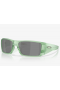 Oakley Heliostat Sunglasses Matte Transparent Jade Frame Prizm Black Lenses