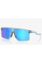 Oakley Helux Sunglasses Transparent Stonewash Frame Prizm Sapphire Lenses