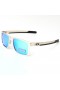 Oakley Holbrook Metal Sunglasses Rose Gold Frame Polarized Blue Lenses