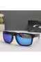 Oakley Holbrook Sunglasses Matte Black Frame Polarized Sapphire Lenses