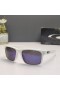 Oakley Holbrook Sunglasses White Frame Polarized Deep Blue Lenses