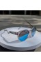 Oakley HSTN Sunglasses Gray Ink Frame Prizm Sapphire Lenses