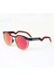 Oakley HSTN Sunglasses Matte Black Red Frame Prizm Ruby Lenses