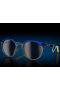 Oakley HSTN Sunglasses Transparent Crystal Blue Frame Prizm Black Lenses