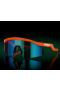 Oakley Hydra Sunglasses Neon Orange Frame Prizm Sapphire Lenses