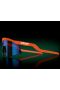 Oakley Hydra Sunglasses Neon Orange Frame Prizm Sapphire Lenses
