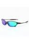 Oakley Juliet Sunglasses Black Frame Blue Polarized Lenses