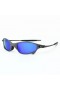 Oakley Juliet Sunglasses Matte Black Frame Blue Polarized Lenses