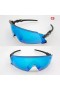 Oakley Kato X OO9475 Sunglasses Black Frame Prizm Blue Lens Silver Logo
