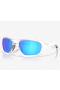 Oakley Lateralis Sunglasses Matte Clear Frame Prizm Sapphire Lenses