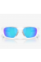 Oakley Lateralis Sunglasses Matte Clear Frame Prizm Sapphire Lenses
