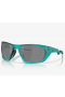 Oakley Lateralis Sunglasses Matte Transparent Arctic Surf Frame Prizm Black Lenses