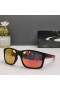 Oakley Mainlink Sunglasses Black Red Frame Polarized Ruby Lenses