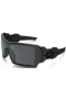 Oakley Oil Rig Sunglasses Matte Black Frame Gray Lenses