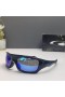 Oakley Pit Bull Sunglasses Black Frame Sapphire Polarized Lenses