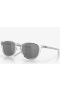 Oakley Pitchman Sunglasses Polished Clear Frame Prizm Black Lenses