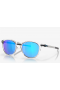 Oakley Pitchman Sunglasses Polished Clear Frame Prizm Sapphire Lenses