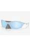 Oakley Plantaris Sunglasses Matte Stonewash Frame Prizm Deep Water Polarized Lenses
