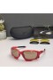 Oakley Racing Jacket Sunglasses Red Frame Prizm Tan Lenses