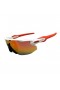 Oakley Radar EV Advancer Sunglasses OO9442 White Orange Frame Prizm Ruby Lens