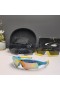 Oakley Radar Path Sunglasses Blue Yellow Frame Galaxy Ruby Lenses