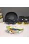 Oakley Radar Path Sunglasses Green White Frame Galaxy Ruby Lenses