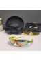 Oakley Radar Path Sunglasses Green Yellow Frame Galaxy Ruby Lenses