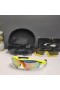 Oakley Radar Path Sunglasses Neon Yellow Frame Galaxy Ruby Lenses