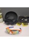 Oakley Radar Path Sunglasses Orange Blue Frame Galaxy Ruby Lenses