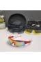 Oakley Radar Path Sunglasses Red White Frame Galaxy Ruby Lenses