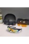 Oakley RadarLock Path Sunglasses Black Silver Frame Polarized Galaxy Gold Lenses