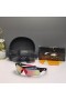 Oakley RadarLock Path Sunglasses OO9181 Black Red Frame Prizm Galaxy Ruby Lenses