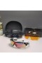 Oakley RadarLock Path Sunglasses OO9181 Black White Frame Prizm Galaxy Ruby Lenses