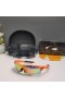 Oakley RadarLock Path Sunglasses Orange Black Frame Polarized Galaxy Gold Lenses